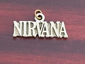 VTG Nirvana Starline Silver Tone Pendant Charm Punk Grunge Skater